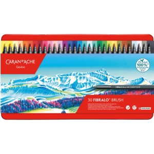 Caran d'Ache Fasermaler Fibralo Brush 30er-Set