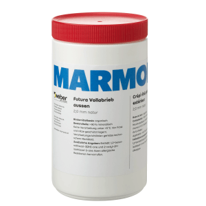 Marmoran Carrara Futura rasante pieno per esterni 2 mm, secchio da 2 kg.