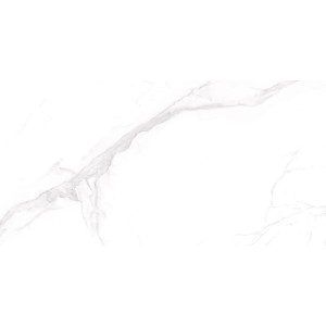 Piastrella da pavimento Opus in gres porcellanato lucido effetto marmo, 60x30 cm.