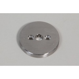Embout en acier inoxydable pour main courante en bois de 52 mm, accessoire pour raccords articulés.