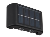 Globo LED-Solarleuchte 4-flammig Schwarz matt (HxBxT) 5,7 x 8,9 x 2,3 cm