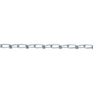 Verzinkte Knotenkette, 2,8 mm Durchmesser, Meterware für Bootstechnik.