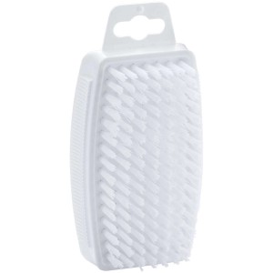 Spazzola lavamani Diaqua bianca in plastica per bagno e WC.