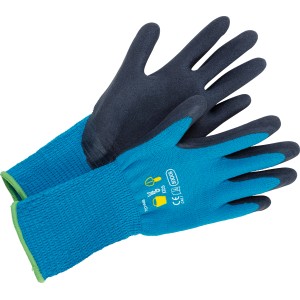 Kinderhandschuhe mit Naturlatex-Teilbeschichtung, Größe 4, für Gartenarbeit und Sandkasten.