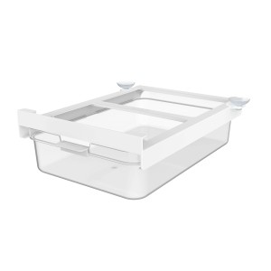 Rotho Cassetto frigo Cauma, 2.6 l, trasparente, con ventose per un facile montaggio.