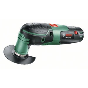 Outil multifonction Bosch PMF 220 CE avec accessoires Starlock pour travaux de rénovation.