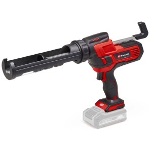 Pistola a cartuccia a batteria Einhell TE-SG 18/10 Li, rosso/nero, per cartucce fino a 310ml, con batteria.