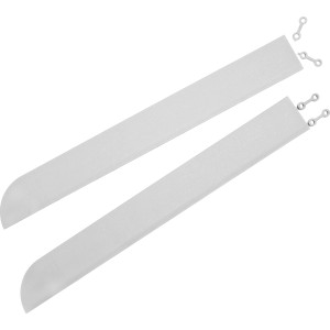 Andiamo bordo perimetrale, grigio chiaro, 43 cm, 2 pezzi per piastrelle da terrazzo.