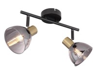 Globo 2er-Strahler E14 Schwarz 25 W