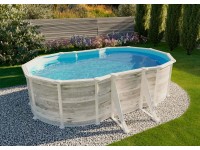 Poolcrew Gartenpool Bornholm mit Stahlwand (HxBxT) 132 x 527 x 500 cm