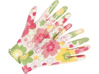 Gartenhandschuh Nitril-Teilbeschichtung Weiss-Pink Gr. 8 / 2er-Set