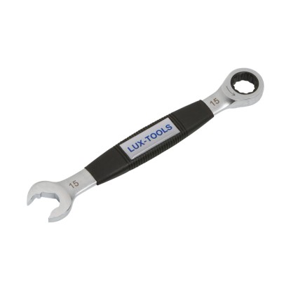 LUX-TOOLS Ratschenschlüssel Comfort 15 mm