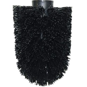 Schwarzer Spirella WC-Bürsten Ersatzkopf, Ø 8,3 cm.