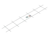 OBI Metallspalier Grün 150 x 30 cm