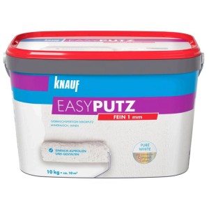 Secchio di Knauf Easy Putz, 10kg, intonaco pronto all'uso per interni.