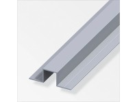 Combitech Quadrat U-Profil Aluminium mit 2 Schenkel 23,5 mm x 1 m