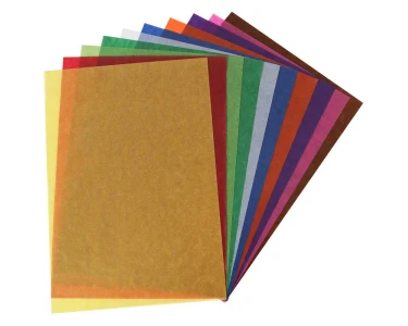 Carta trasparente colorata 20 x 30 cm / 10 fogli