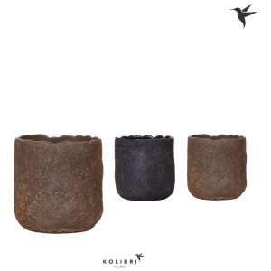 Pots pour orchidées Kolibri Home Moon Mix, 9 cm, couleurs variées. Pots décoratifs pour intérieur.