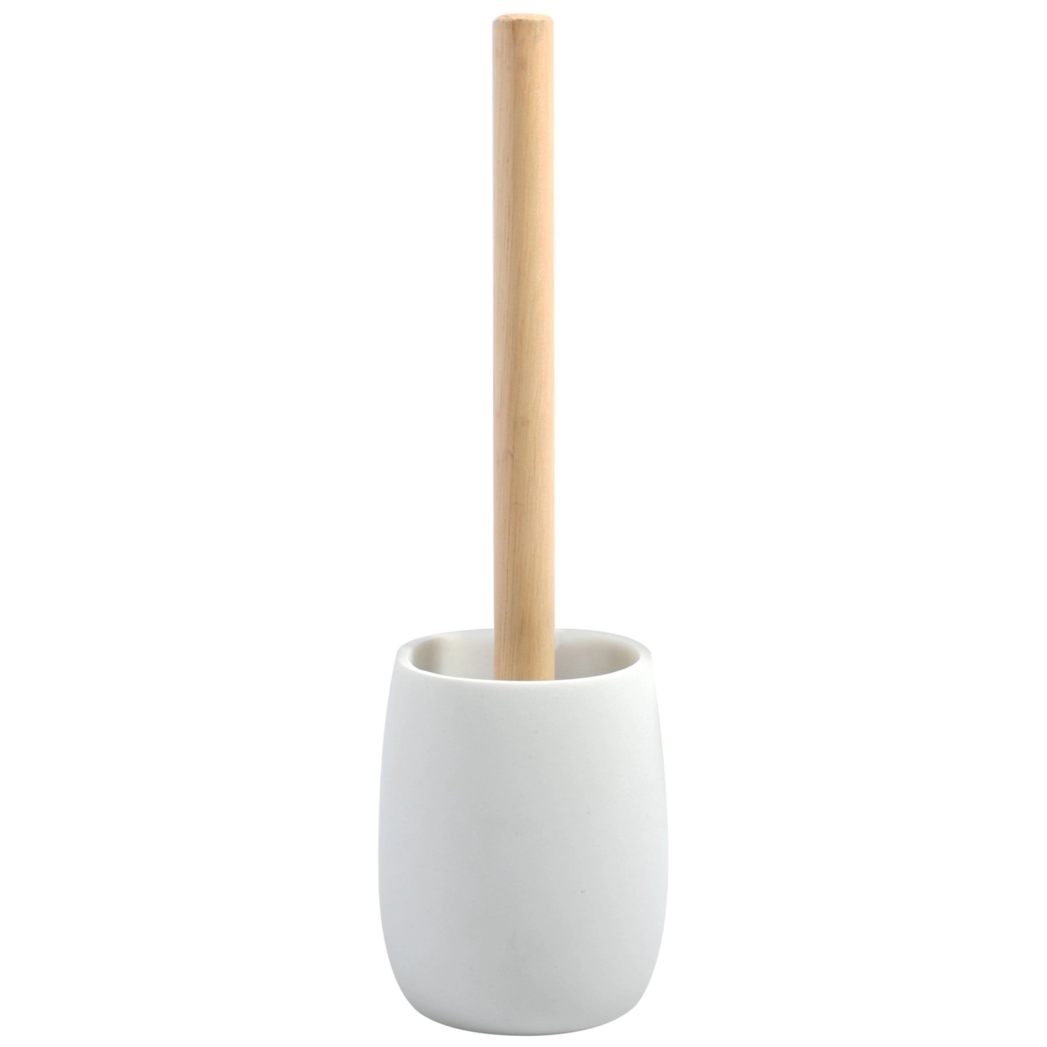 Spirella, Brosse WC De Qualité Supérieure Avec Récipient Hygiénique, Design Moderne Et élégant, Idéale Pour Une Salle De Bain Propre Et Stylée - Taille Standard, Blanc/Orange