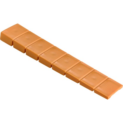 Hettich Unterlegkeil zum Abknipsen 20 x 100 mm Kunststoff Kirschfarben 4 Stk.