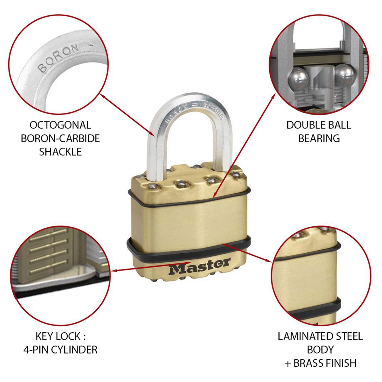 Master Lock 5415D Lock Box, zinc, wall mount