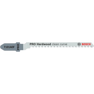 Lame de scie sauteuse Bosch T 101 AOF, 3 pièces, pour des coupes courbes nettes dans le bois dur.
