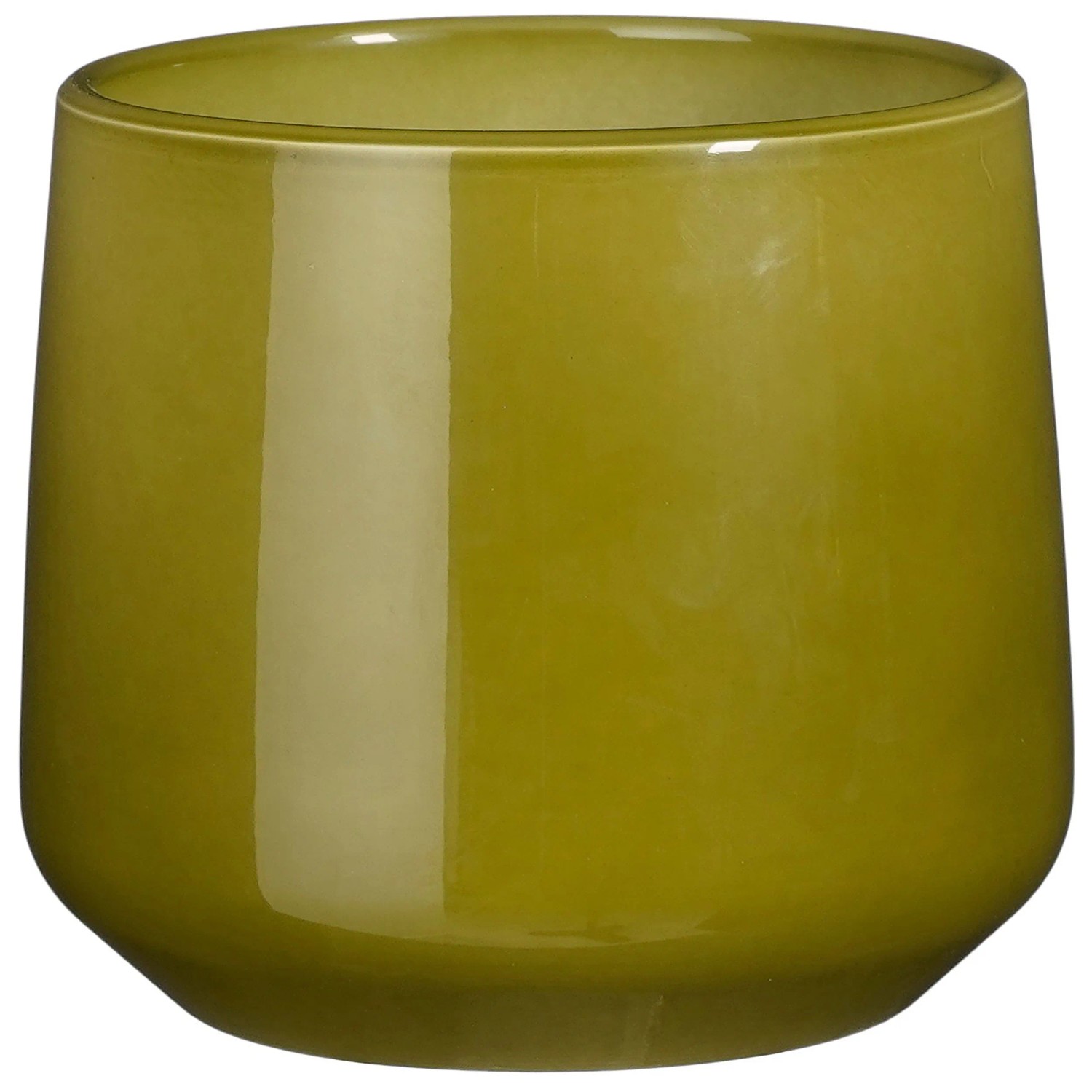 Mica Decorations Pot De Fleurs Amber - 23x23x21 Cm Céramique Vert - Élégant Pour Intérieur Et Extérieur