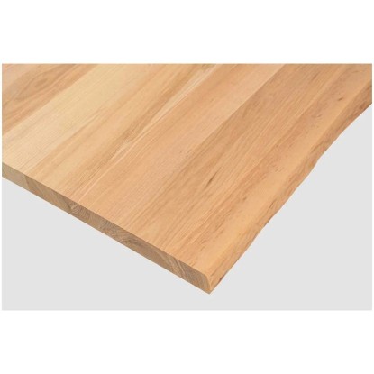 Rettenmeier Tischplatte Esche mit Baumkante 80 x 180 cm / Stärke 26 cm