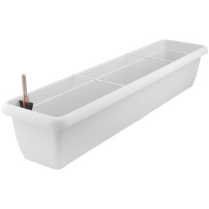 Jardinière blanche Aqua Andalucia 100cm avec système d'arrosage.