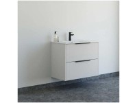 Waschtisch NOW Amber 2 Schubladen glatt Sand 81 cm