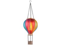 Globo LED-Solarleuchte Ballon Bunt Ø 14 cm / Höhe 46,5 cm / 20 x 0,5 W