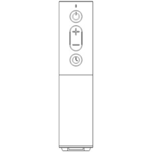 Télécommande pour radiateur infrarouge Sonnenkönig Calion pour contrôler le chauffage électrique.