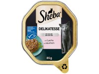 Sheba® Katzen-Nassfutter Delikatesse in Gelee Geschnetzeltes mit Lachs 85 g