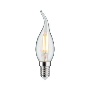 Paulmann LED Kerze E14, 4,8W, klar, warmweiß. Filament Leuchtmittel für Lüster und Lampen.