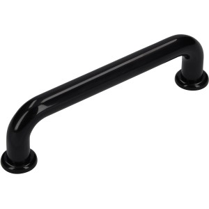 Maniglia per mobili Siro nera in plastica, interasse 96 mm.