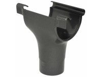 Marley Dachrinnenstutzen RG 75/53 halbrund Anthrazit-Metallic