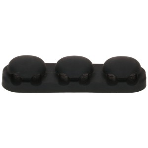 Set range-câbles Cable Home, 2 pièces, noir, pour l'organisation et la gestion des câbles.