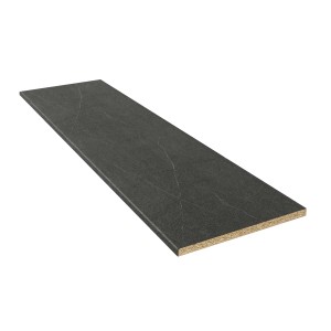 Piano di lavoro Kaindl Torreano Antracite, 260x60x2,8 cm, effetto pietra scura.