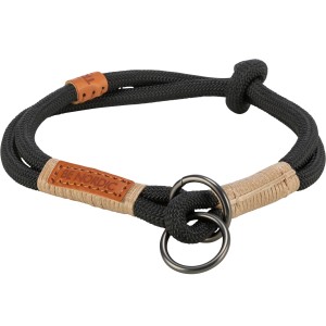 Collare a strozzo nero Trixie Be Nordic, 55 cm, per cani.
