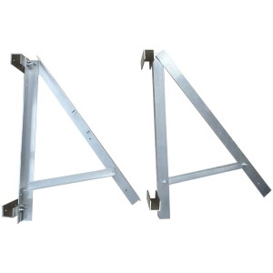 Set da 2 staffe solari Technaxx TX-230 per impianto fotovoltaico da balcone, alluminio.
