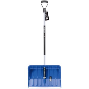 Pala da neve blu Alpinus Alutube con manico in alluminio per servizio invernale.
