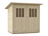 Alpholz Gartenhaus Zimowit Pultdach Unbehandelt 223 x 149 cm