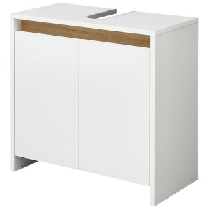 Meuble sous-vasque Pelipal Quickset, 100 cm, blanc avec deux portes.