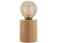 Eglo Tischleuchte Turialdo E27 Metall Holz Schwarz Höhe 10 cm