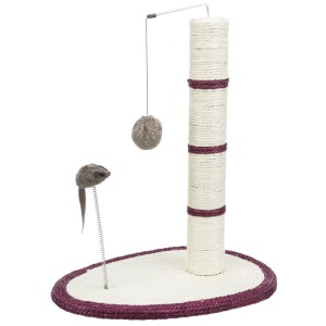Arbre à chat Trixie Scratch Me, hauteur 50 cm, avec sisal, souris et balle jouet.