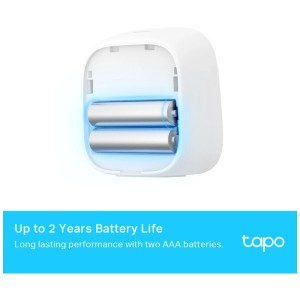 Thermo-hygromètre Tapo T315 (blanc) avec piles. Thermomètre d'intérieur compact.