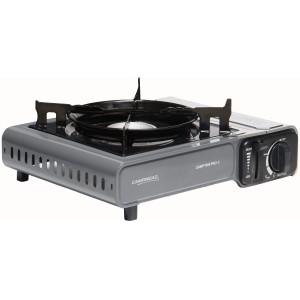 Réchaud de camping Campingaz Camp'Bistro 3, idéal pour l'extérieur. Réchaud de table compact avec allumage piézoélectrique.