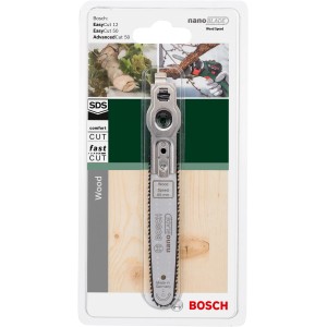 Lame de scie Bosch NanoBlade WoodSpeed 65 pour coupes de bois précises.