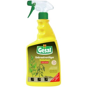 Gesal Diserbante Super-Rapid 1 l in flacone spray giallo.