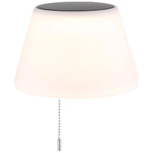 Globo LED-Solarleuchte Flasche, opal, 20x23cm, 100lm, mit Zugschalter.